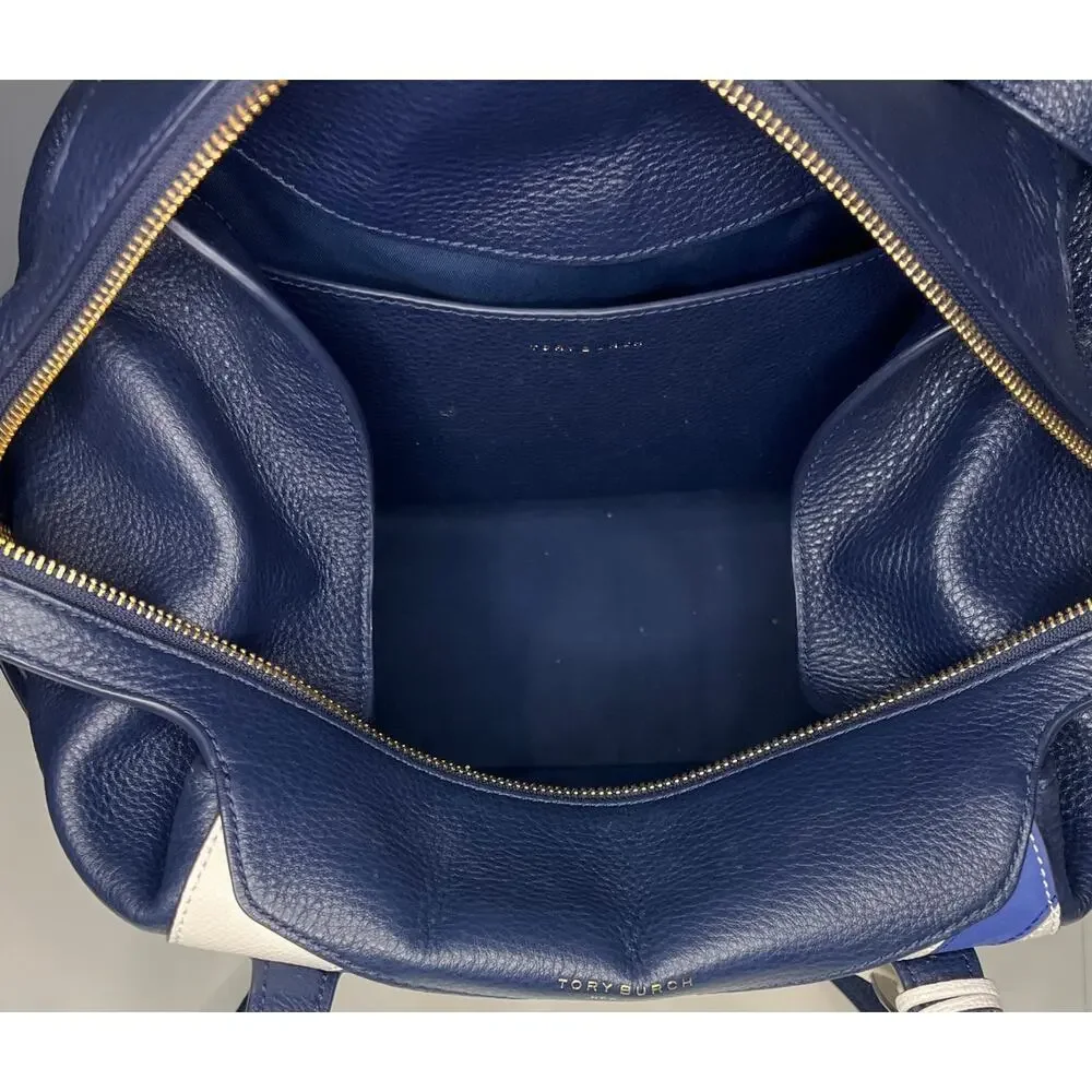 EUC Tory Burch Perry Balloon Multicolored Stripe Handbag